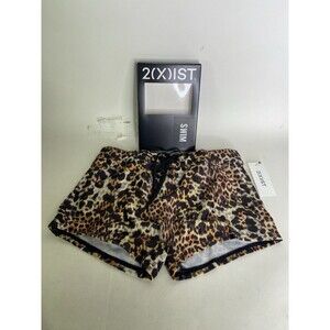 2XIST Essentials Cabo Swim Trunks Swimwear Bottoms Mixed Leopard Mens Size S